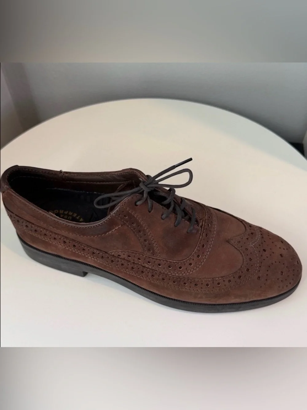 Dexter Waterproof Brogue WingTip Oxford Lace Up Cushioned Insole USA Made Office
